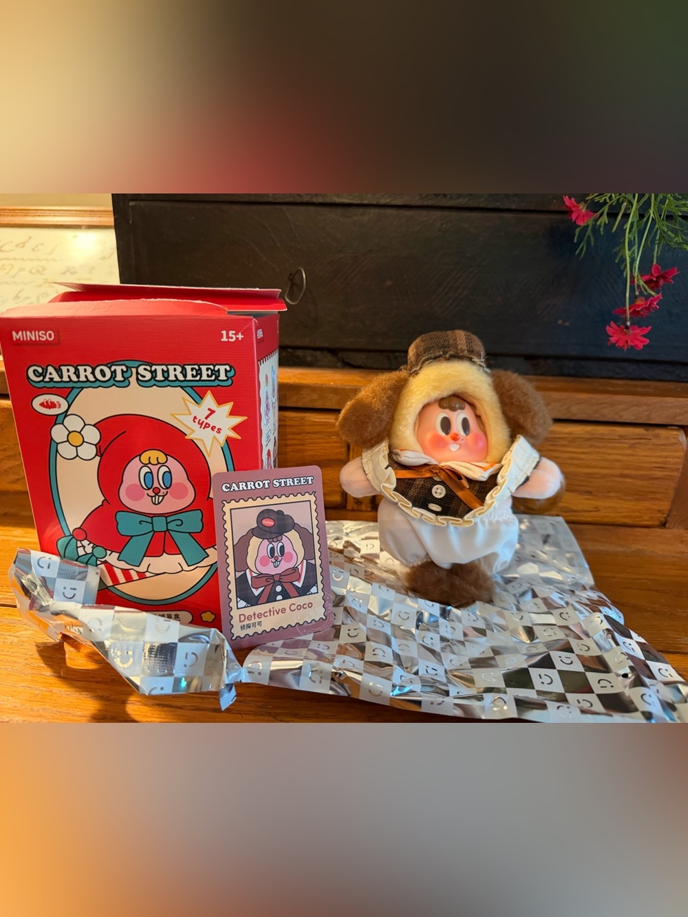 Miniso Carrot Street Confirmed Detective Coco card Box Included Blind Box